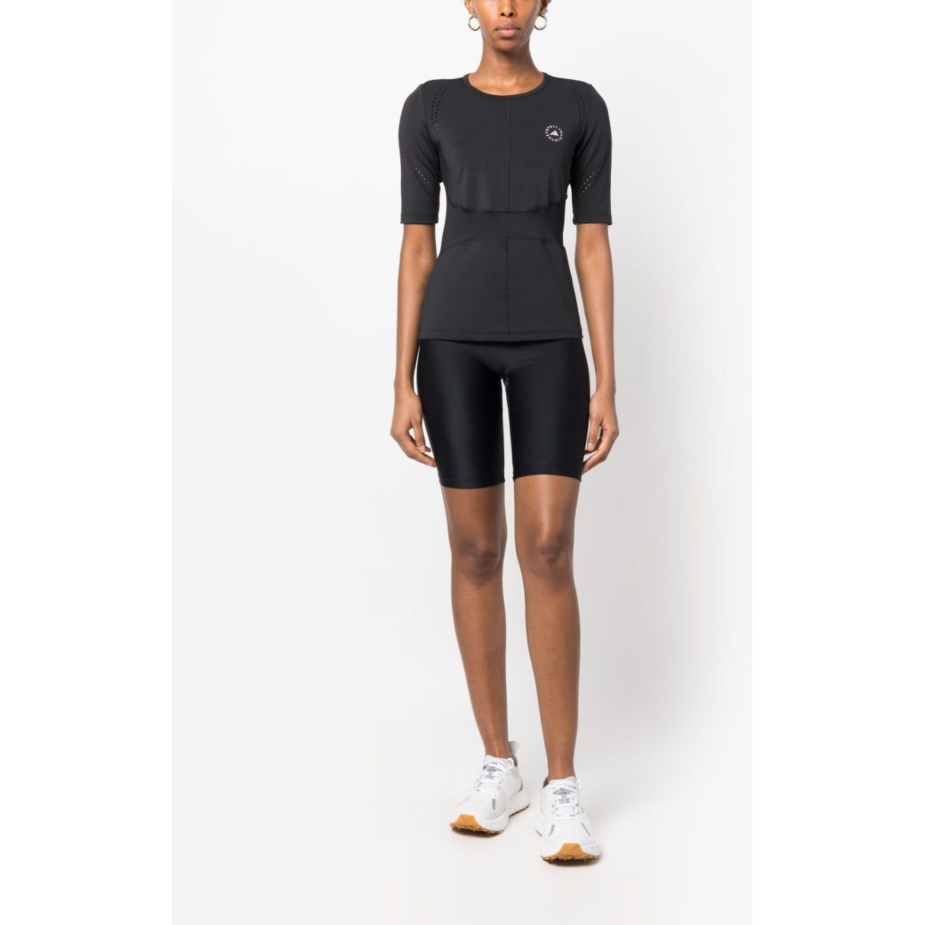 Adidas By Stella McCartney TruePurpose logo print training T-shirt Topwear Adidas By Stella McCartney White Smoke