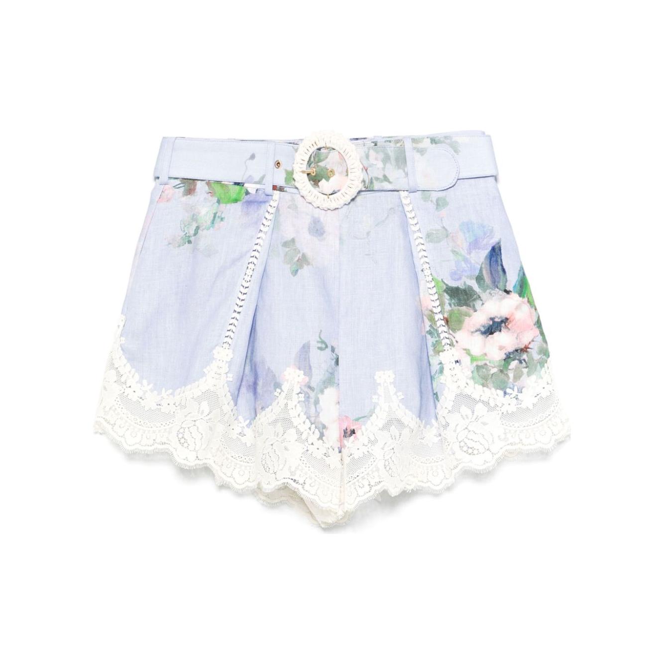 Zimmermann Shorts Clear Blue Short trousers Zimmermann Lavender