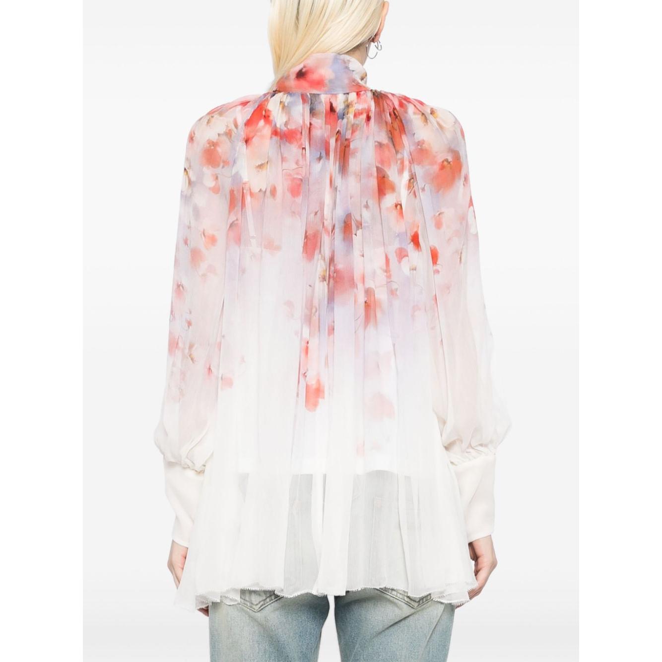 Zimmermann Shirts Red Shirts Zimmermann White Smoke