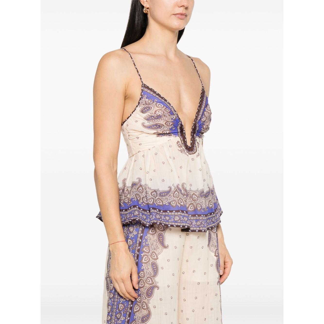 Zimmermann Top Purple Topwear Zimmermann Antique White