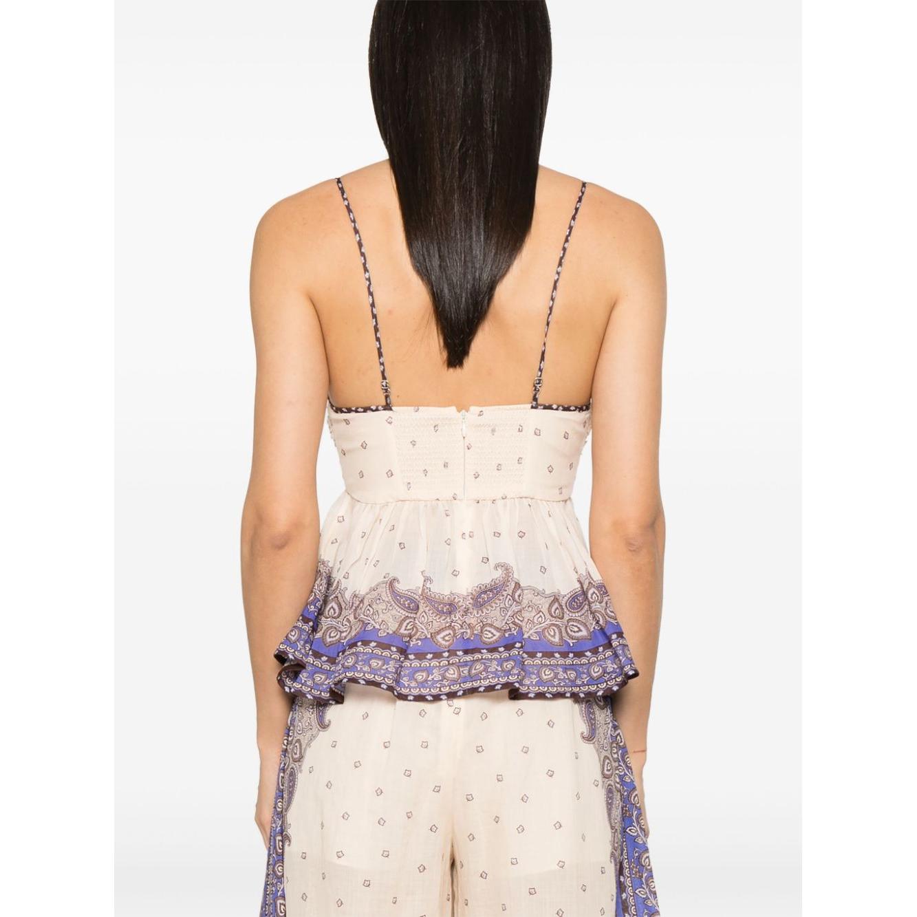 Zimmermann Top Purple Topwear Zimmermann Antique White