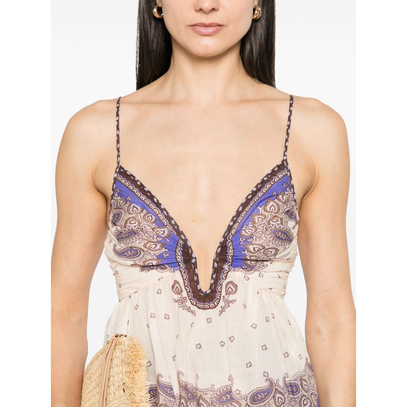 Zimmermann Top Purple Topwear Zimmermann Wheat