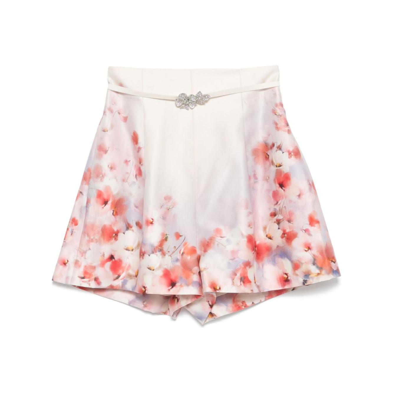 Zimmermann Shorts Red Short trousers Zimmermann Antique White