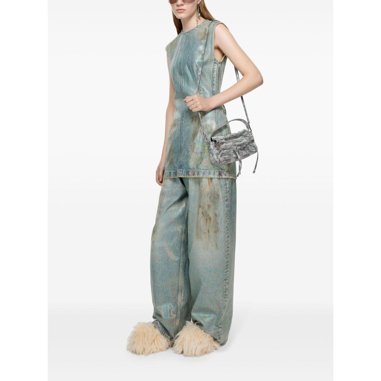 Acne Studios coated denim dress Dresses Acne Studios White Smoke