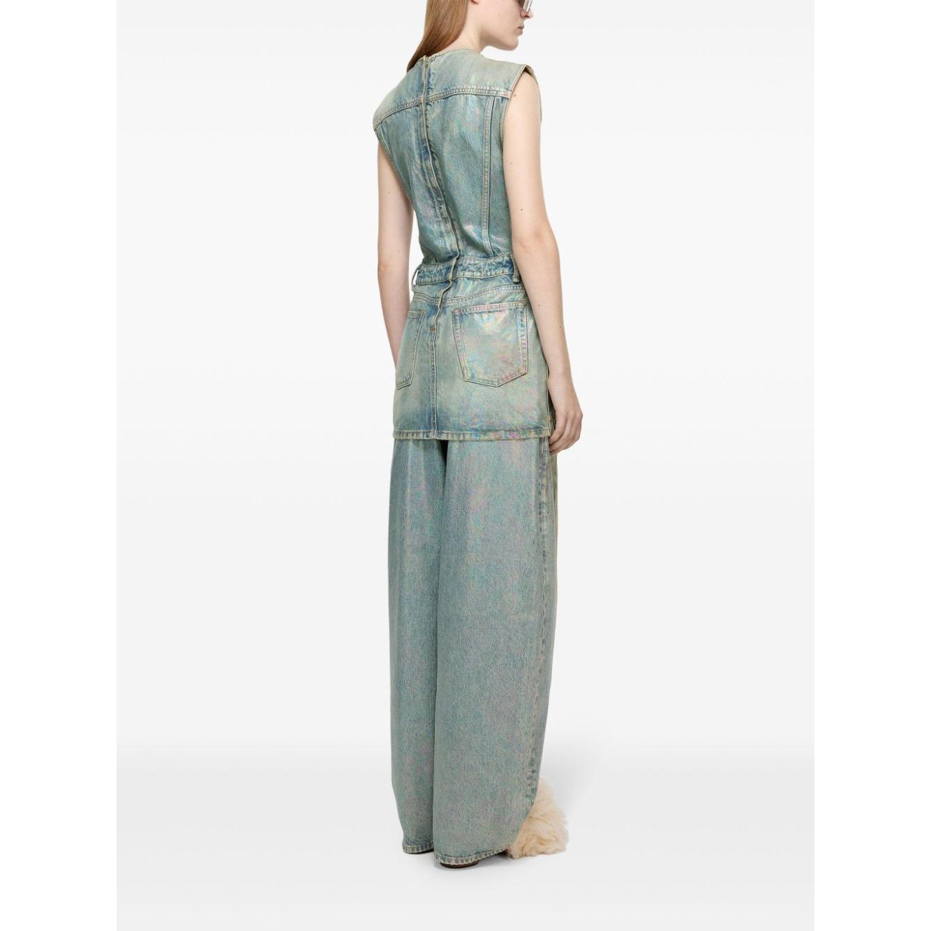 Acne Studios coated denim dress Dresses Acne Studios White Smoke