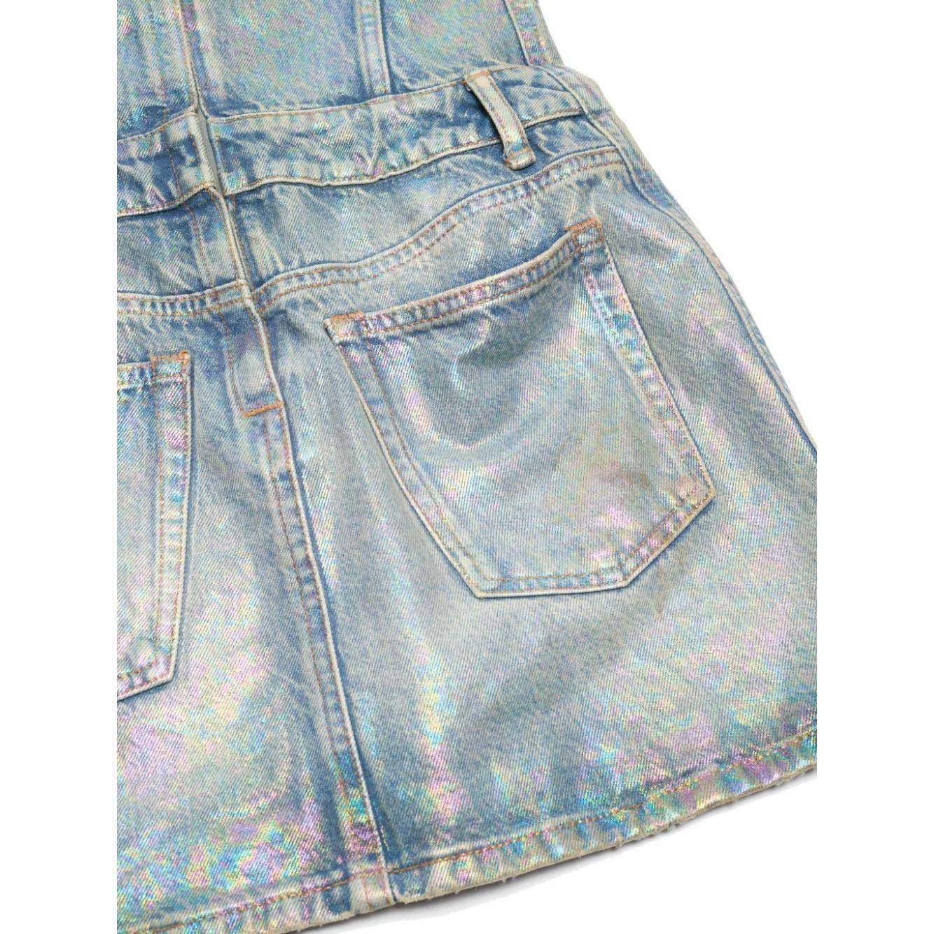 Acne Studios coated denim dress Dresses Acne Studios Gray