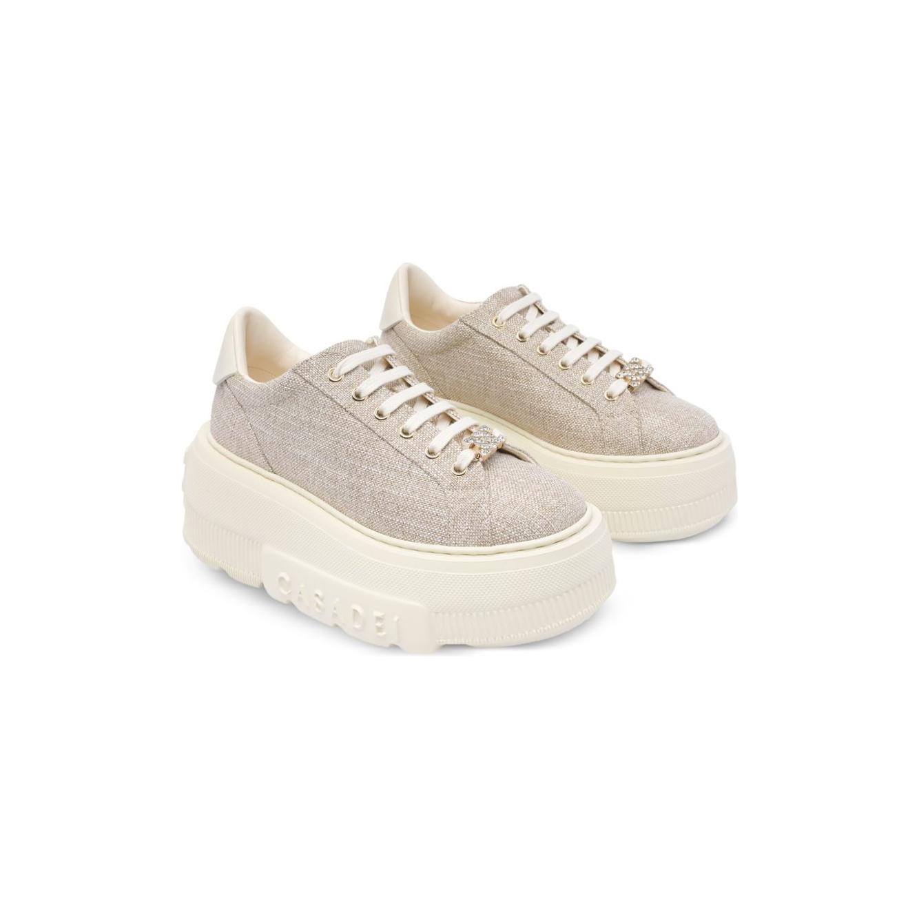 Casadei Sneakers Golden Sneakers Casadei Light Gray