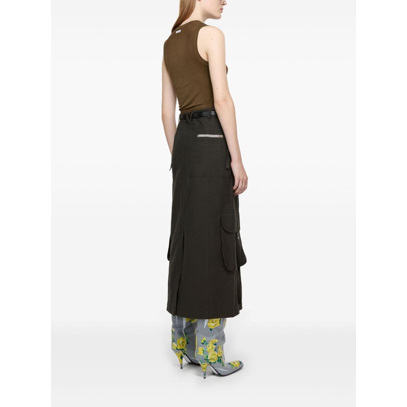 Acne Studios Skirts Grey Skirts Acne Studios White Smoke