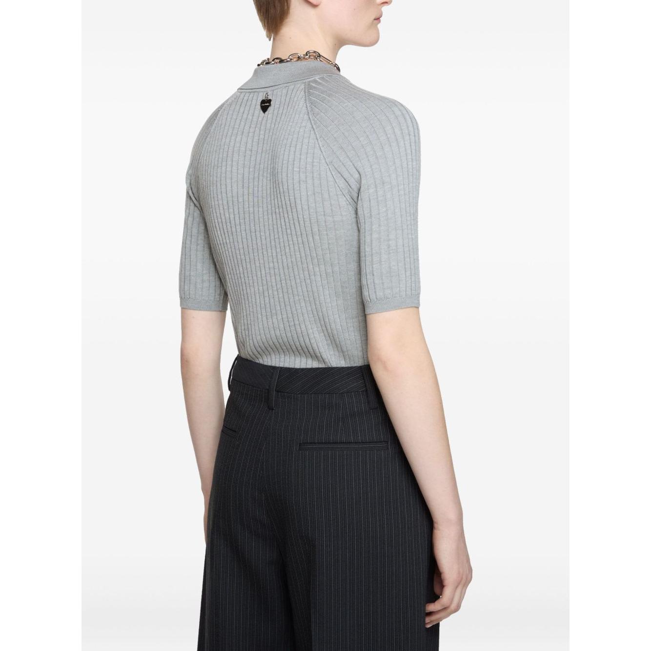 Acne Studios polo silk T-shirt Topwear Acne Studios Dark Slate Gray