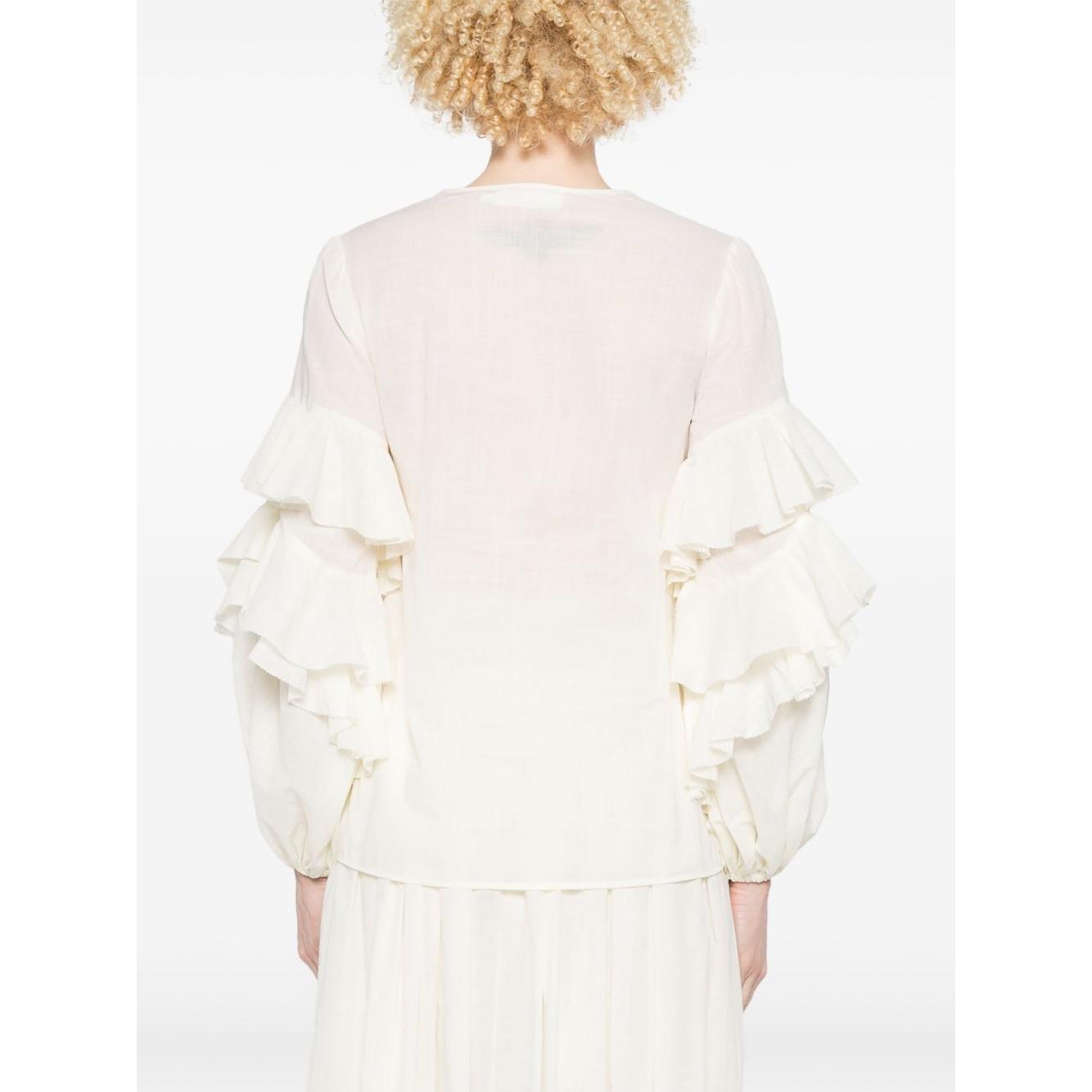 Zimmermann Shirts White Shirts Zimmermann White Smoke