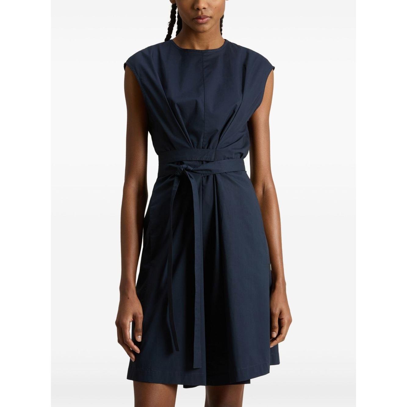 Woolrich belted waist dress Dresses Woolrich White Smoke