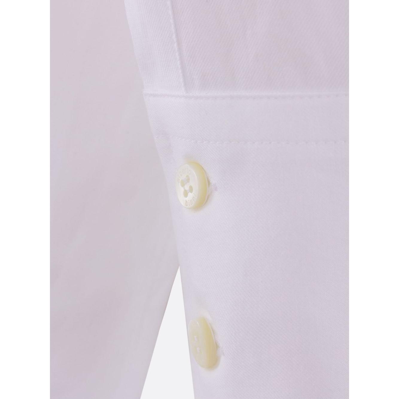 Alberto Biani V-neck cotton shirt Shirts Alberto Biani Light Gray