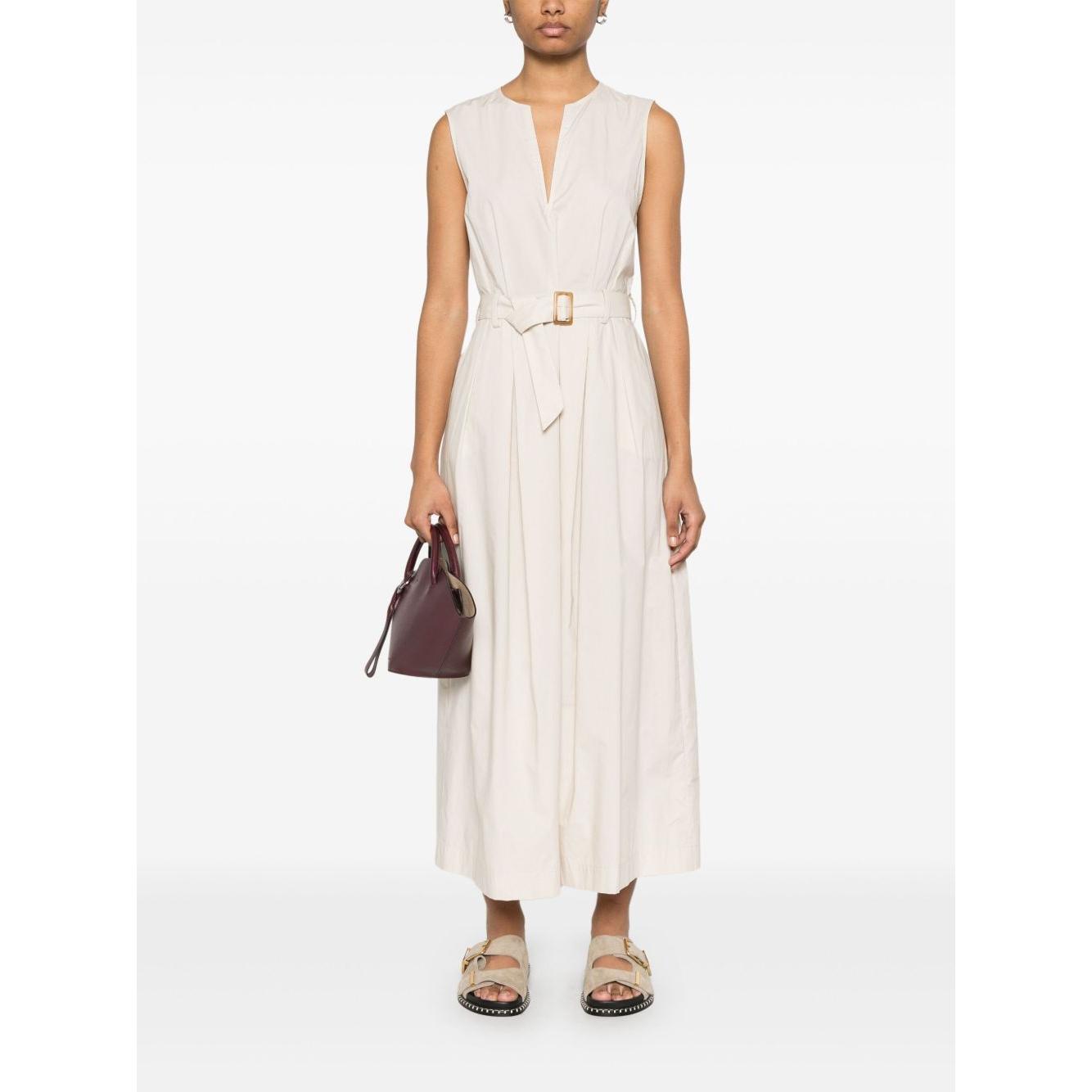 Woolrich belted waist midi dress Dresses Woolrich White Smoke