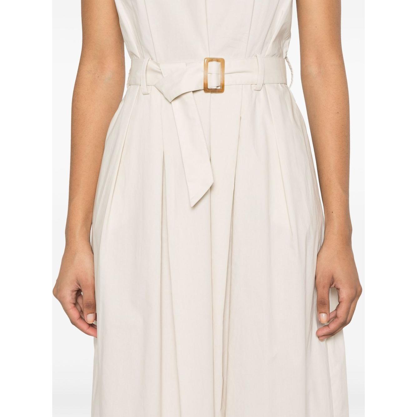 Woolrich belted waist midi dress Dresses Woolrich Antique White