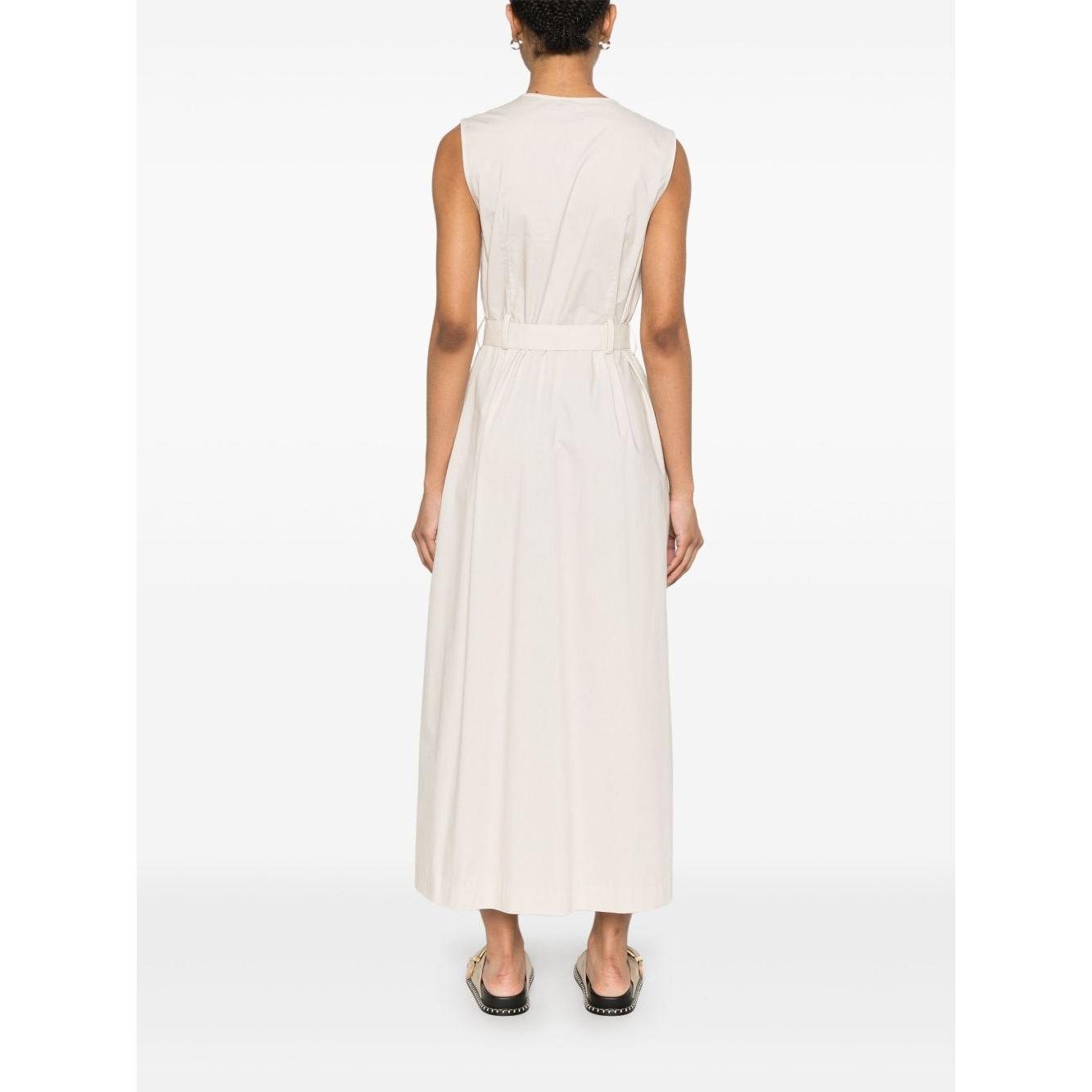 Woolrich belted waist midi dress Dresses Woolrich White Smoke