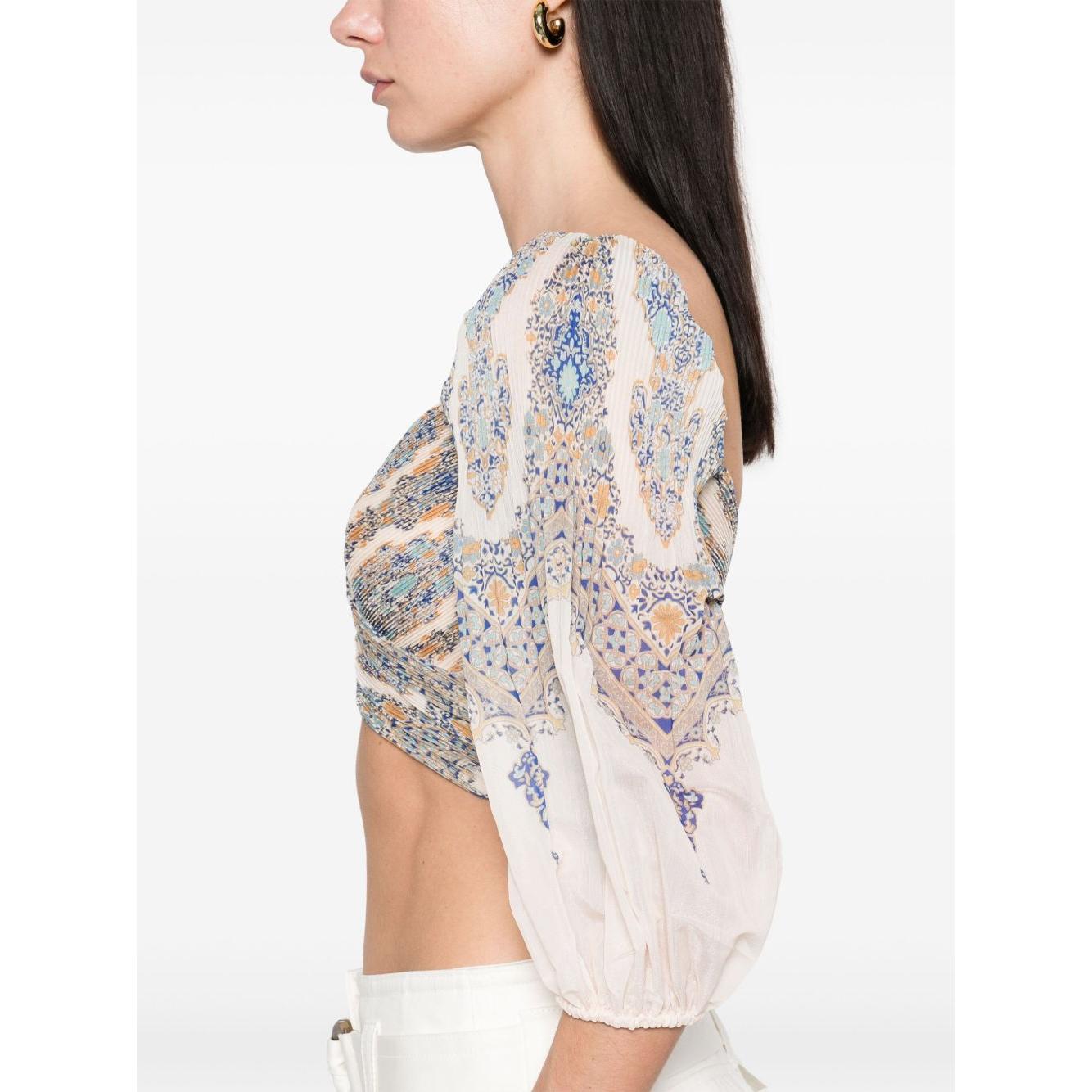 Zimmermann Zimmerman pleated design top Topwear Zimmermann Antique White