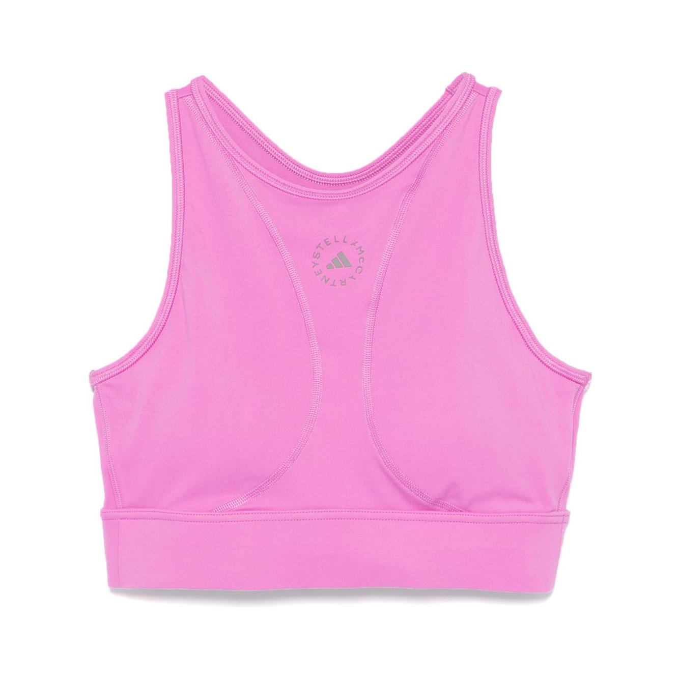 Adidas By Stella McCartney TrueStrength Yoga Crop Top Topwear Adidas By Stella McCartney Plum