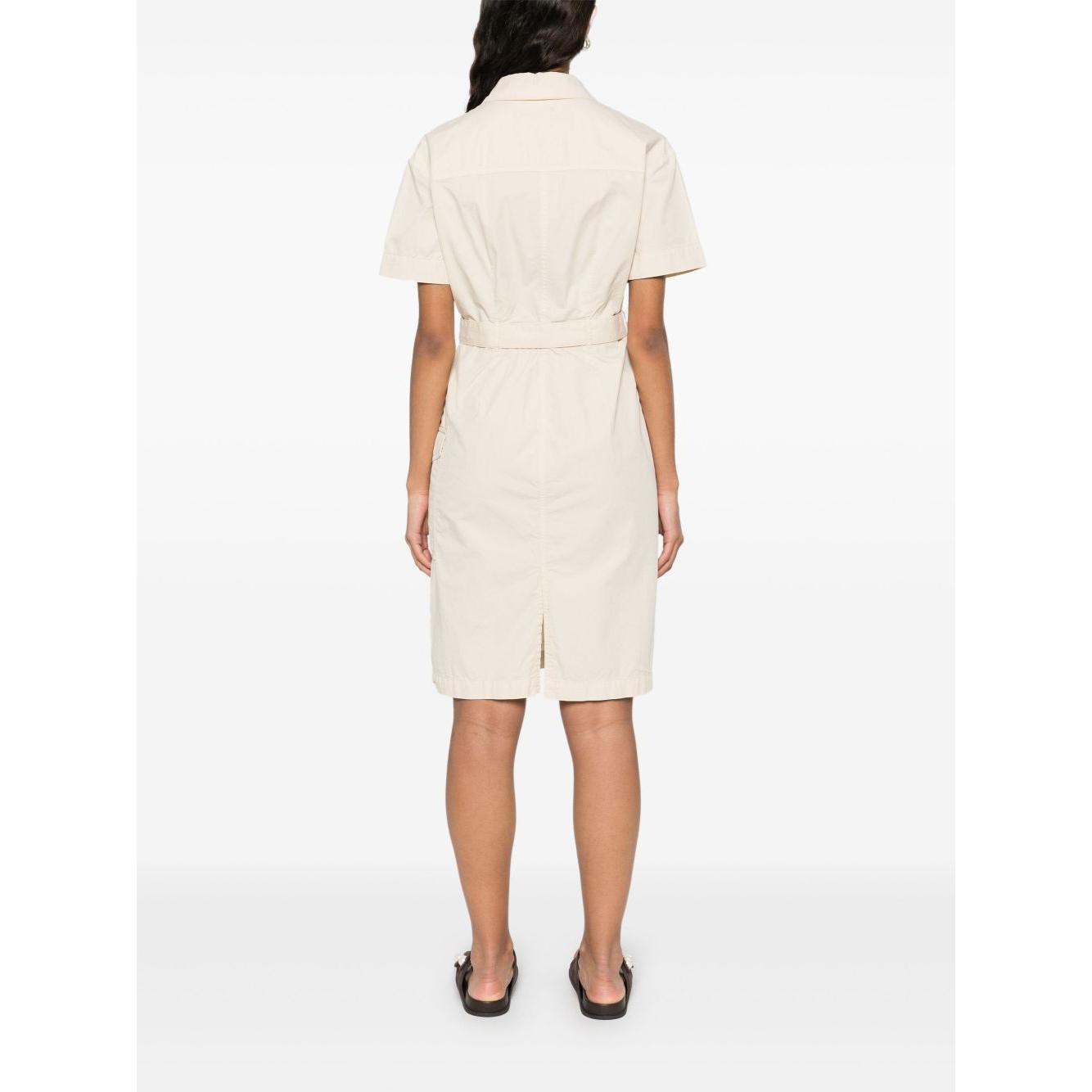Woolrich belted shirt dress Dresses Woolrich White Smoke