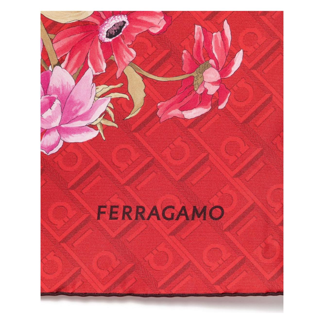 Ferragamo Scarfs Red Scarves Hats & Gloves Ferragamo Maroon