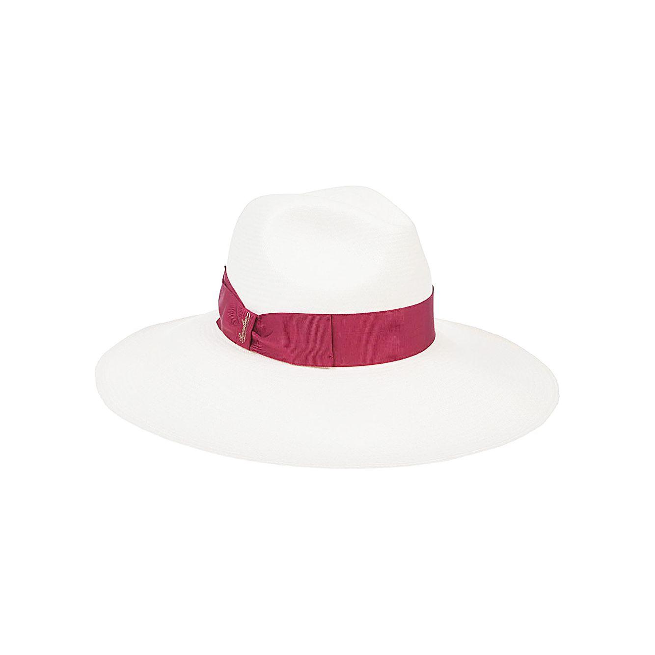 Borsalino Hats Red Scarves Hats & Gloves Borsalino White Smoke
