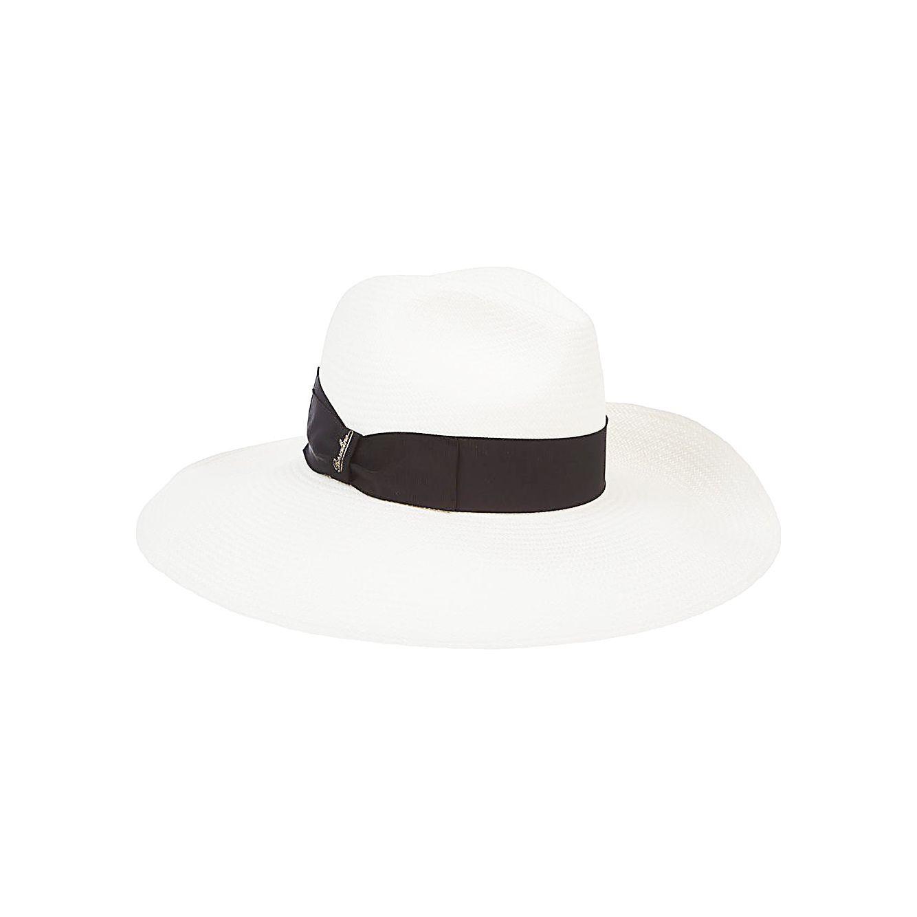 Borsalino Hats Black Scarves Hats & Gloves Borsalino White Smoke