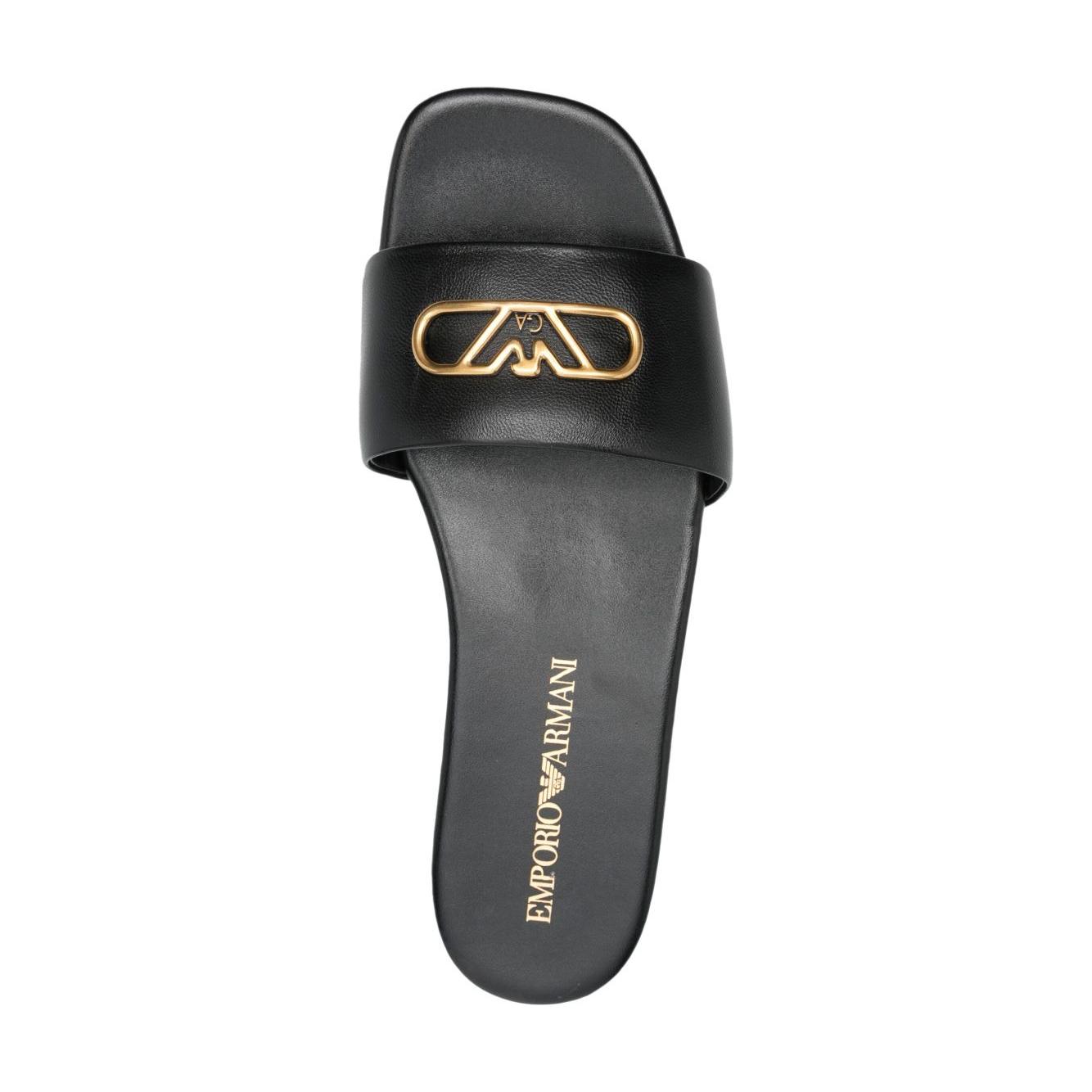 E 'CLAT EMPORIO ARMANI Sandals Black Sandals EMPORIO ARMANI Dark Slate Gray
