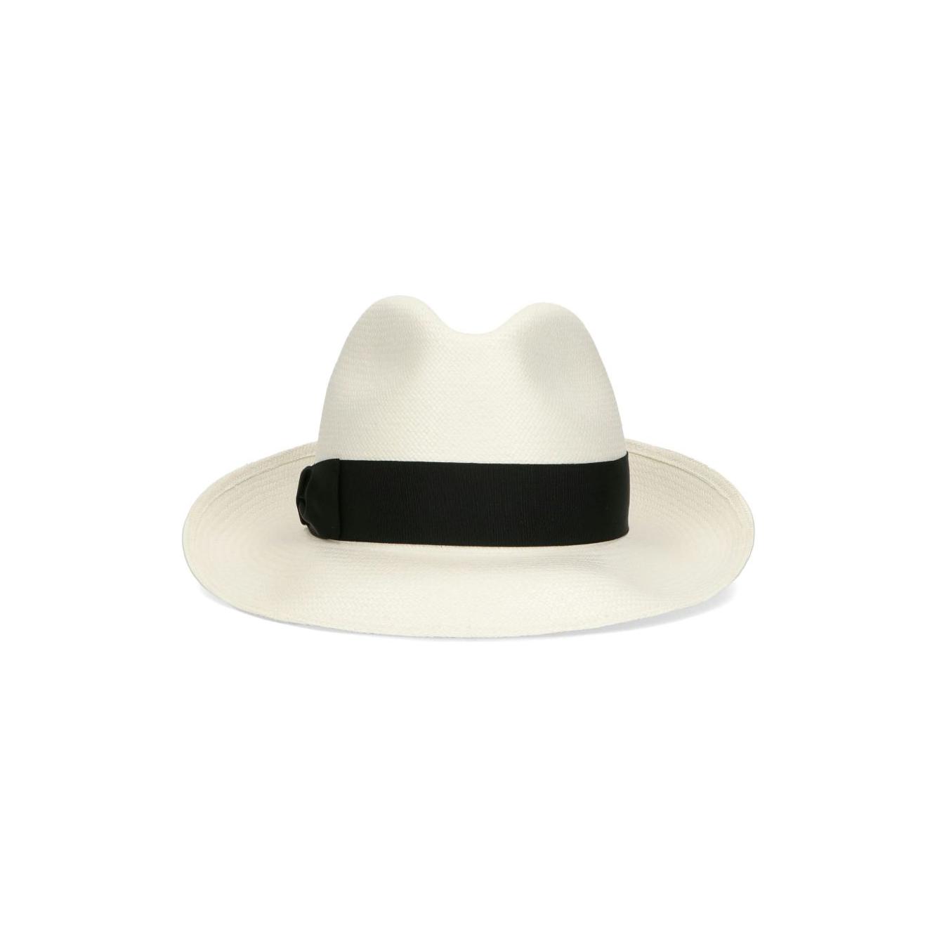 Borsalino Hats Black Scarves Hats & Gloves Borsalino Antique White