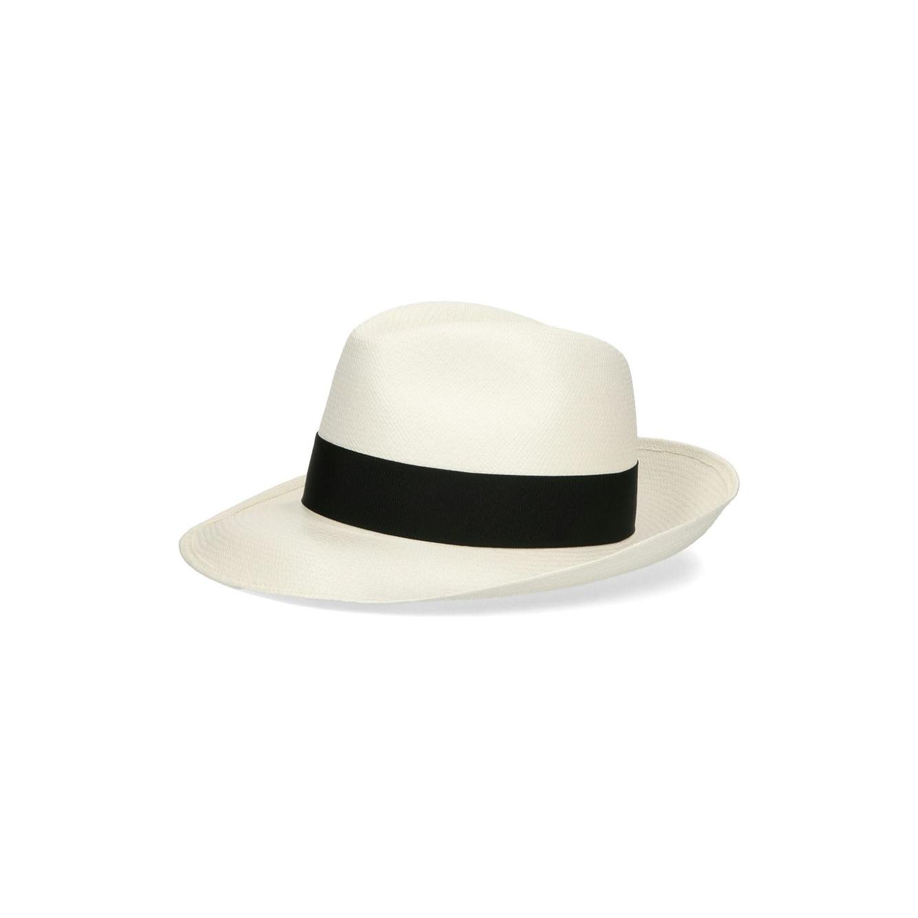Borsalino Hats Black Scarves Hats & Gloves Borsalino Antique White