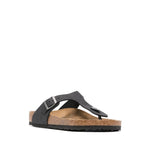 Birkenstock Buckle-detail flip flop sandals 845251DBLACK-P25