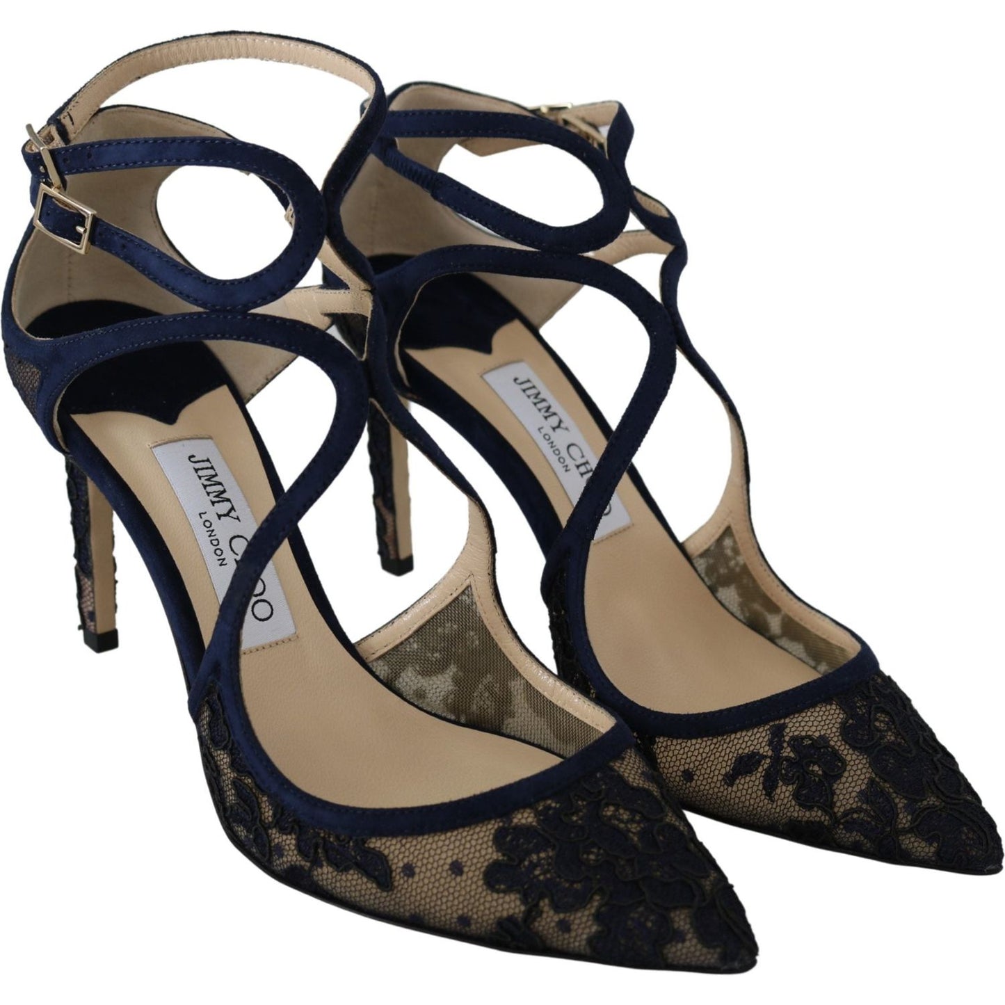 Jimmy Choo Navy Lancer Leather Pumps Elegance Unleashed Jimmy Choo Black