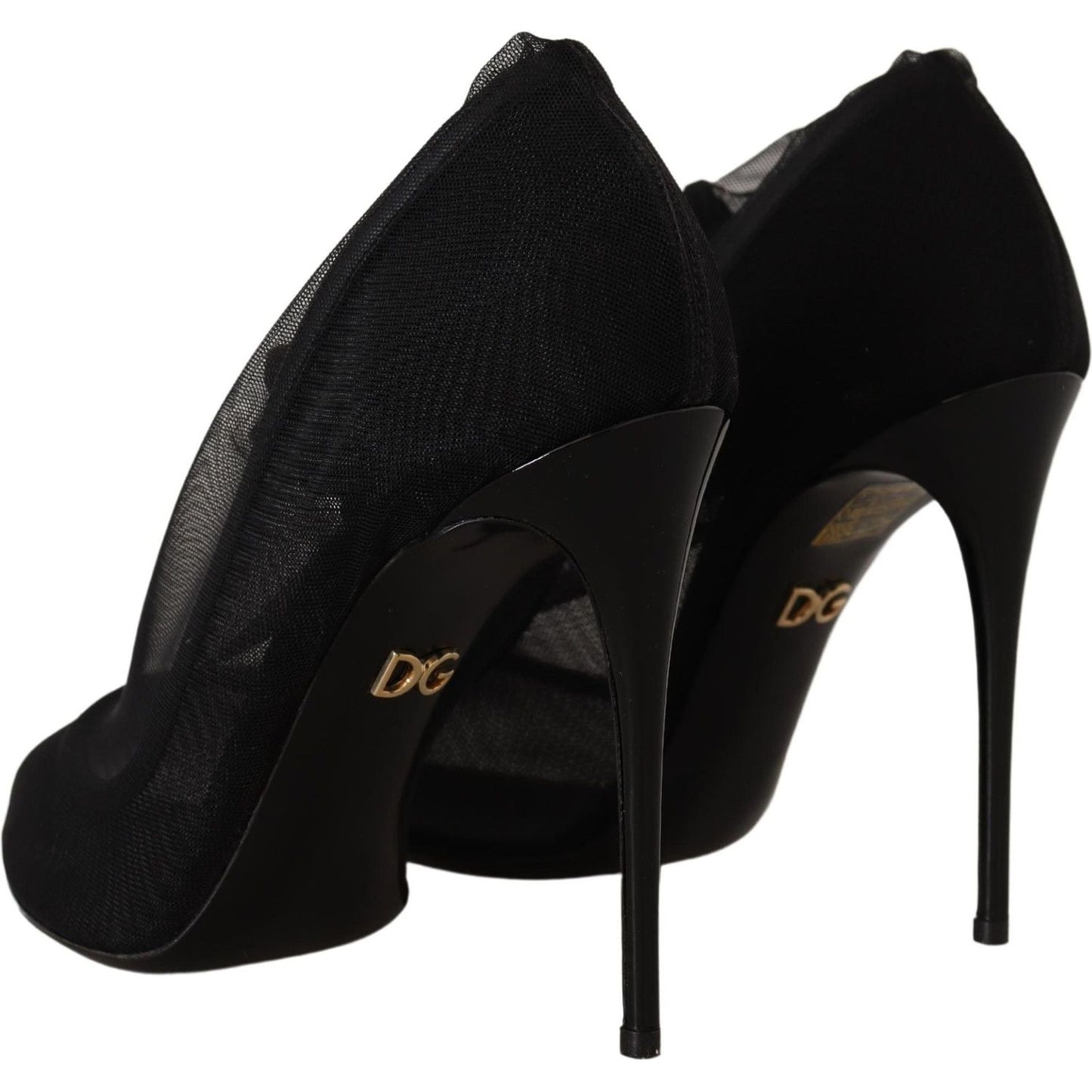 Dolce & Gabbana Elegant Black Stretch Socks Boots Dolce & Gabbana Black