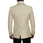 Dolce & Gabbana Beige Polka Dot Silk 2 Piece Blazer GTT10086-3