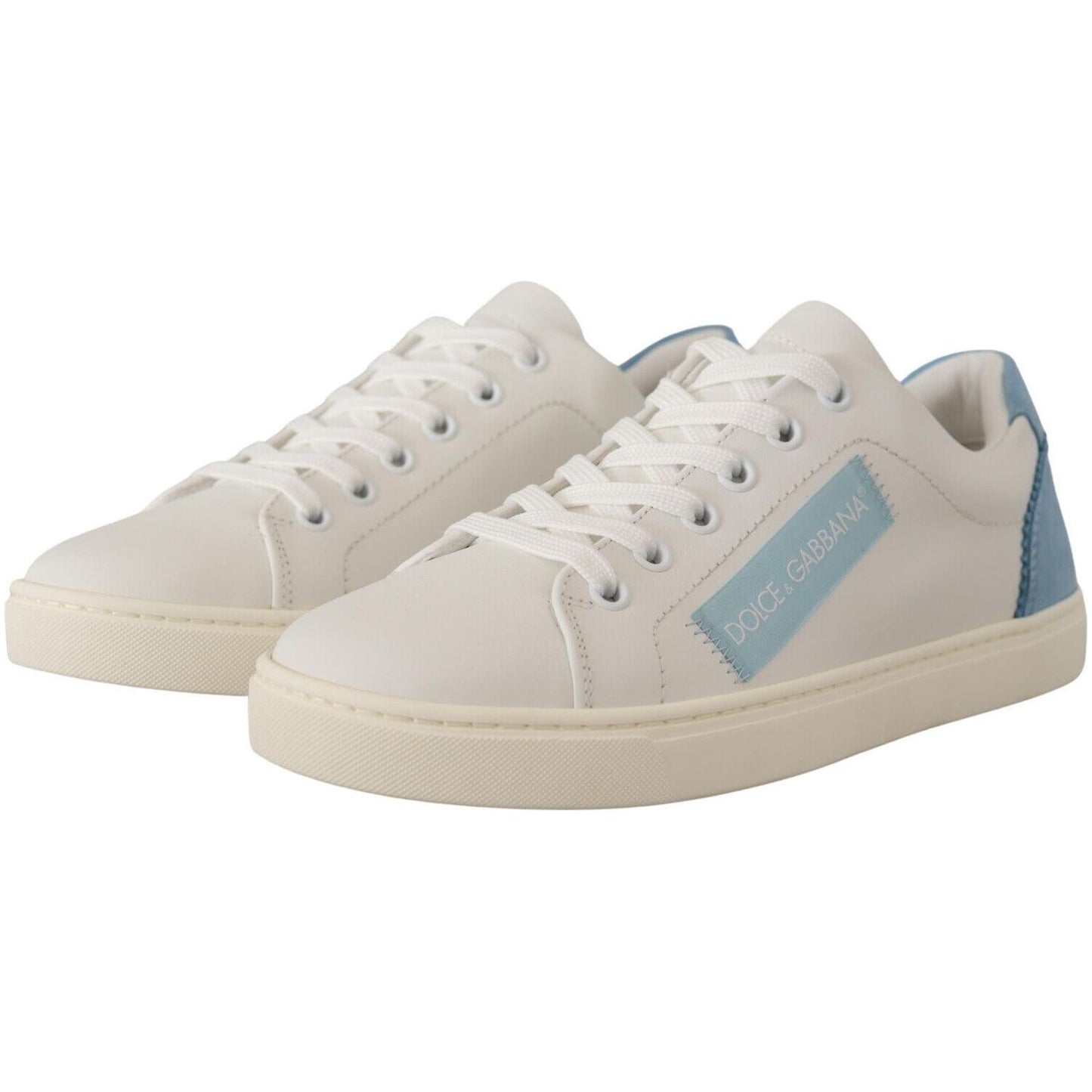 Dolce & Gabbana Exquisite Italian Leather Low-Top Sneakers Dolce & Gabbana Gray