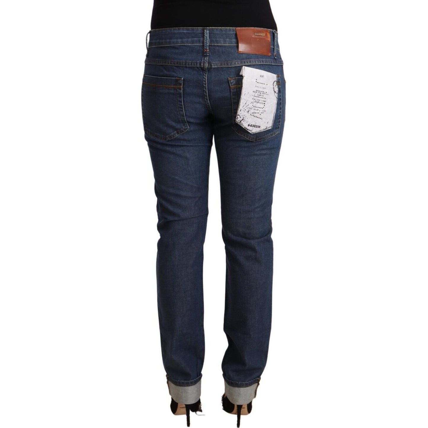 Acht Elegant Mid Waist Skinny Denim Acht Dark Slate Gray