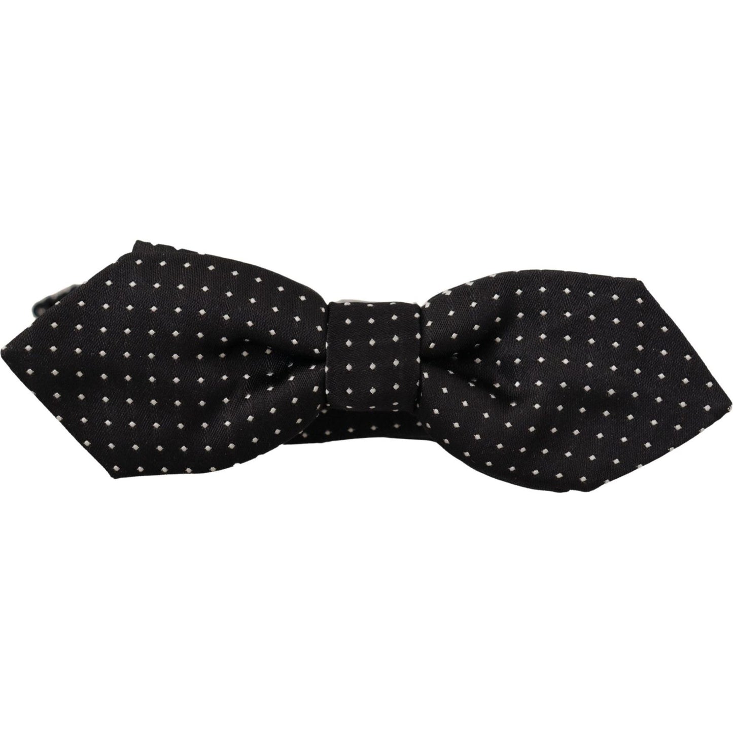 Dolce & Gabbana Exquisite Silk Polka Dot Bow Tie Dolce & Gabbana Black