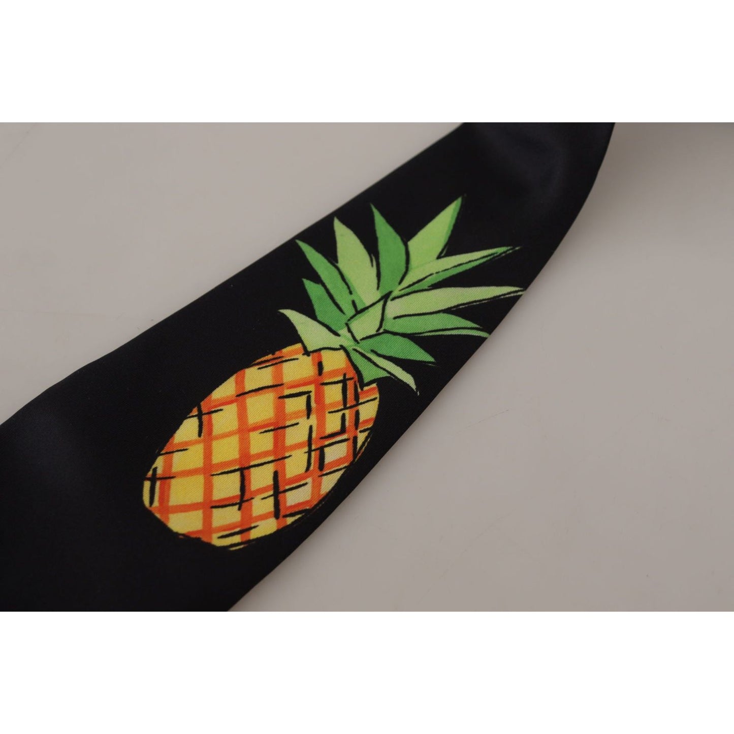 Dolce & Gabbana Elegant Black Silk Tie for Sophisticated Style Dolce & Gabbana Dark Gray