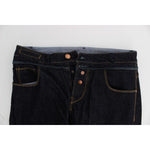 Acht Blue Cotton Regular Straight Fit Jeans Jeans & Pants