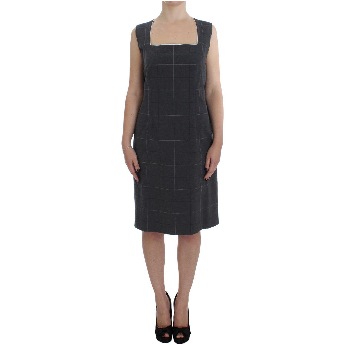 BENCIVENGA Gray Stretch Sheath Dress Suit Set Suit