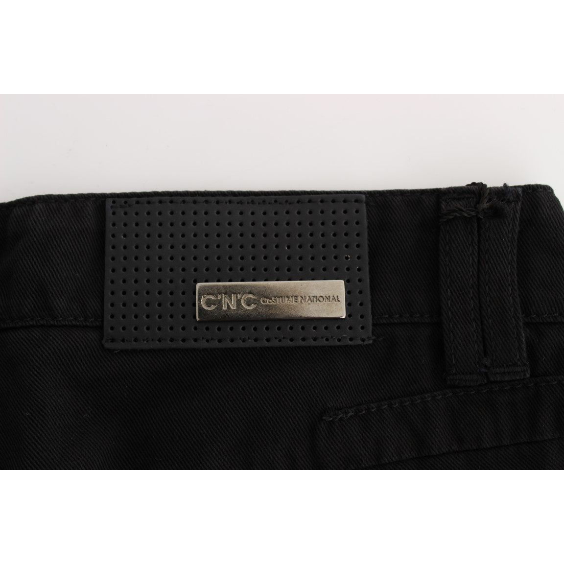 Costume National Black Cotton Slim Fit Bootcut Jeans Jeans & Pants