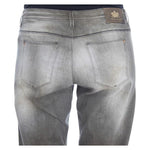 Ermanno Scervino Gray Cotton Blend Loose Fit Boyfriend Jeans SIG30293-1