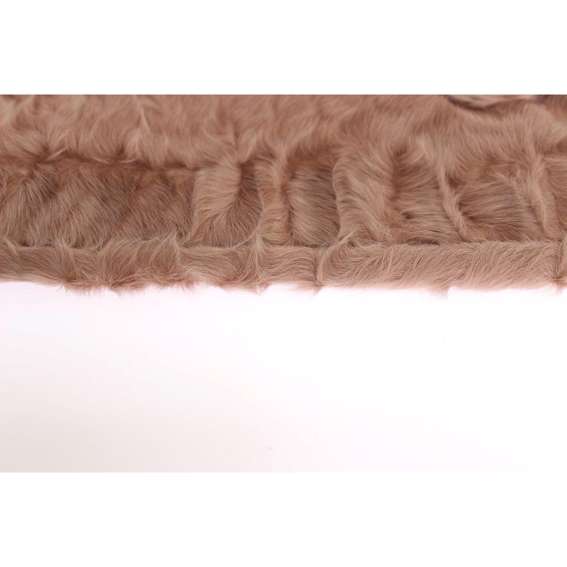 Dolce & Gabbana Beige Suede Xiangao Fur Elbow Gloves LB139-1