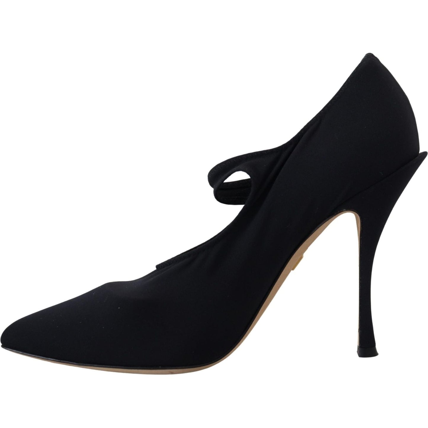 Dolce & Gabbana Chic Black Mary Jane Sock Pumps with Crystals Dolce & Gabbana Black