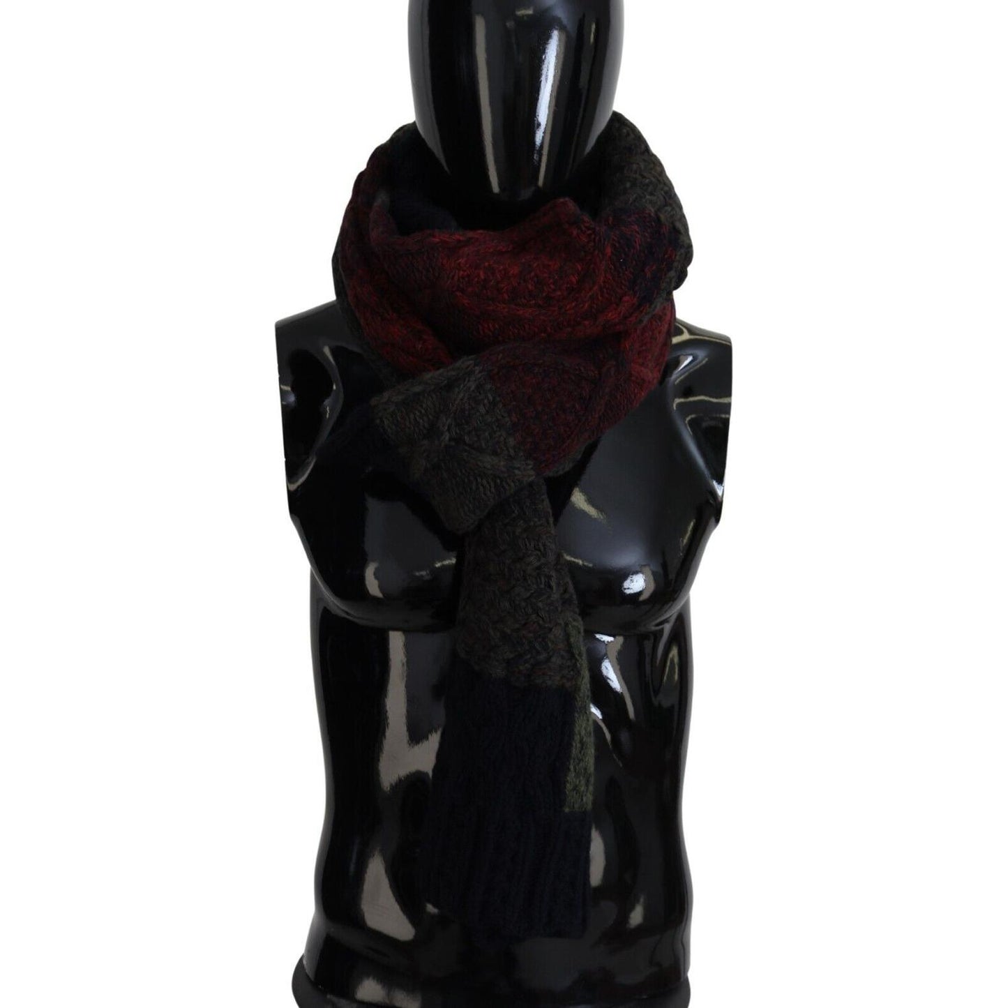 Dolce & Gabbana Multicolor Knitted Men Neck Wrap Shawl Scarf