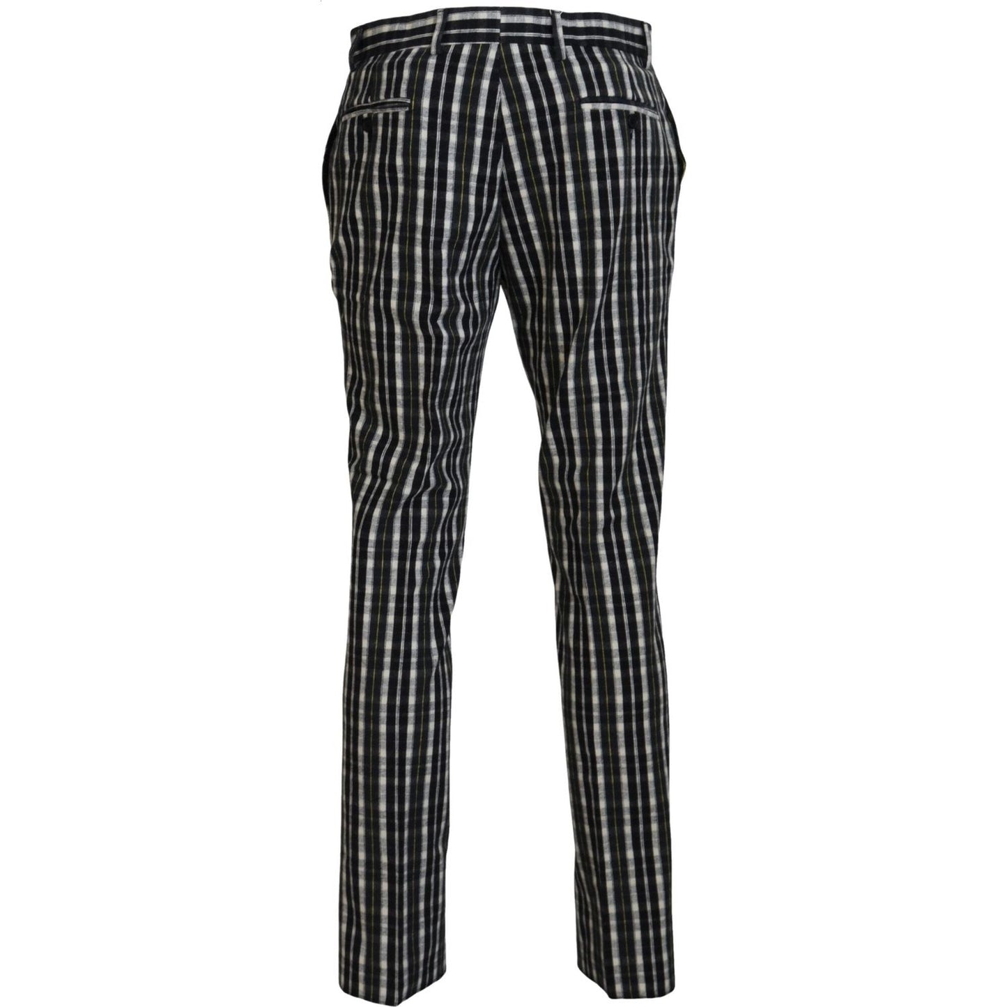 Elegant Black and White BENCIVENGA Pants BENCIVENGA Black