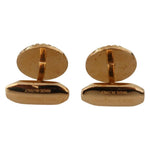 Dolce & Gabbana Gold Plated Brass Round Pin Men Cufflinks SMY100976