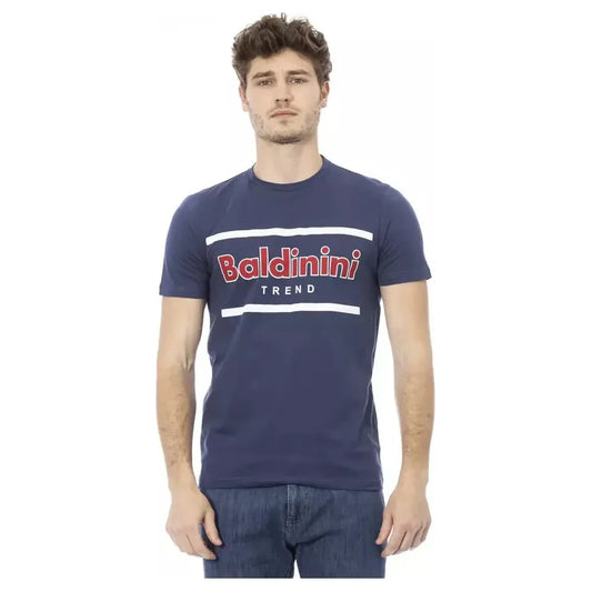 Baldinini Trend Blue Cotton Men T-Shirt