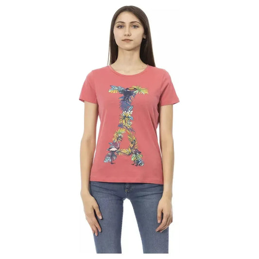 Trussardi Action Fuchsia Cotton Women T-Shirt