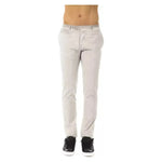 Uominitaliani Gray Cotton Mens Pant UO-17042-IT54 | XXL