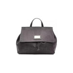 Pompei Donatella Gray Leather Women Shoulder Bag PO-5825