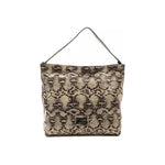Pompei Donatella Gray Leather Women Shoulder Bag PO-5785